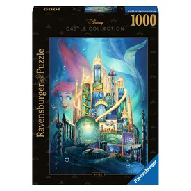 Puzzle 100 db - Disney kastély Ariel