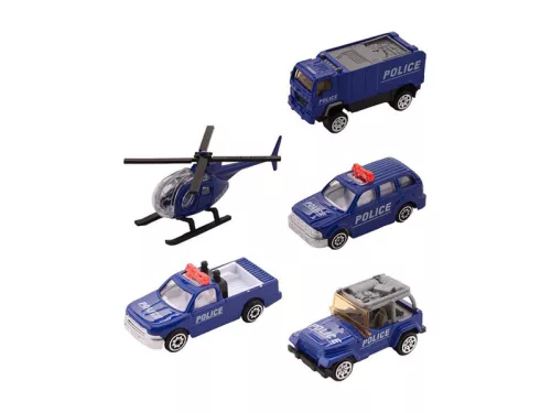 Rendőrségi fém jármű - 1:64, többféle