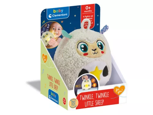 Baby Clementoni Ragyogj kis plüss - bárány