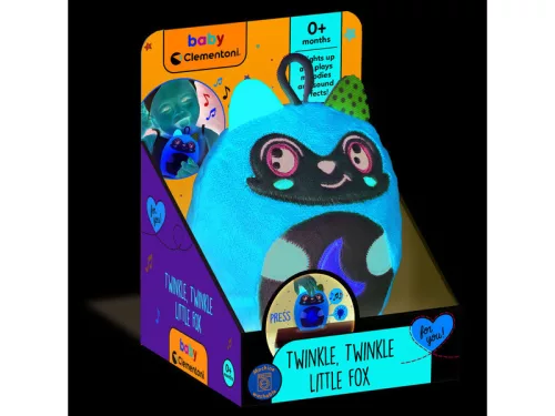 Baby Clementoni Ragyogj kis plüss - róka