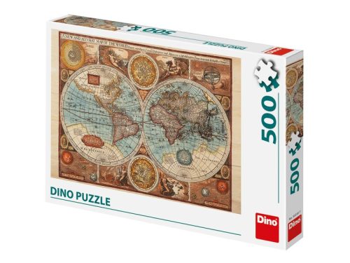 Dino Puzzle 500 db - Világtérkép 1626-ból