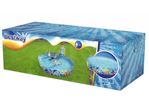 Bestway Merevfalú, tenger élővilága mintájú medence 2,44 m x 46 cm