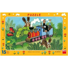 Dino Kisvakond és a mozdony 15 darabos puzzle