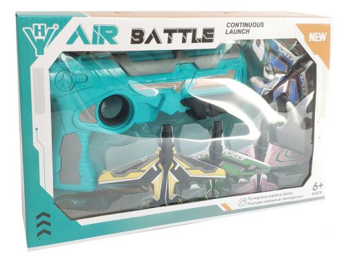 Légi csata repülő kilövő 4 db szivacsrepülővel, 2 szín