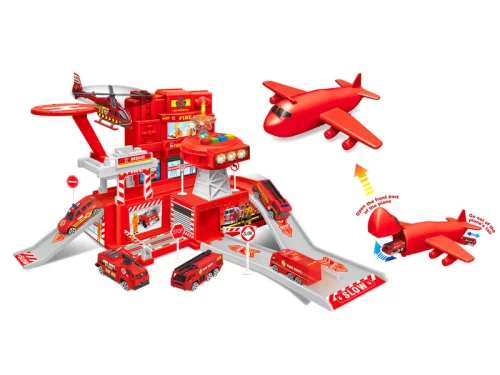 Tűzoltóállomás zenélő, világító világítótoronnyal