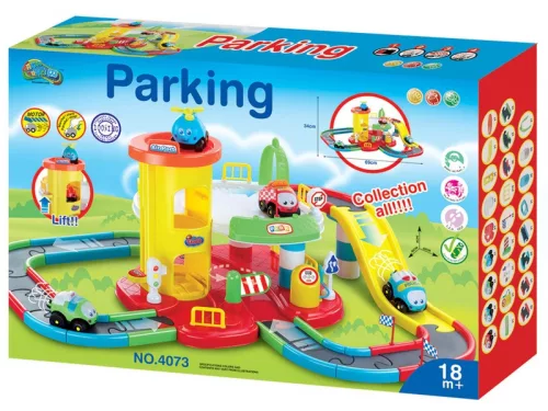 Parkolóház autópályával készlet - 34 cm