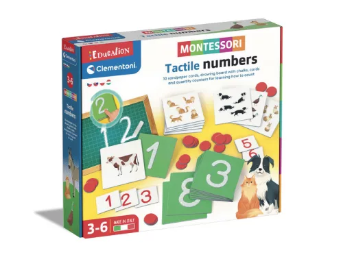 Clementoni: Montessori - Tapintható számok