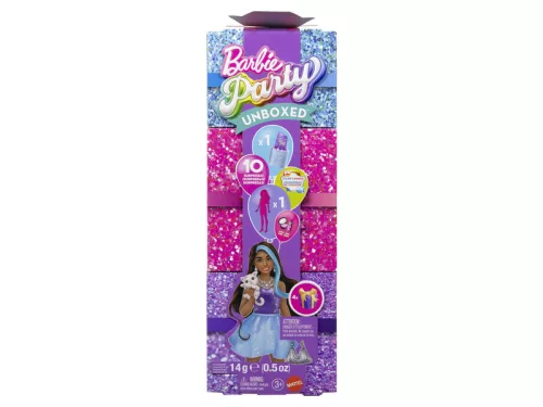 Barbie party reveal glamour meglepetés szett - lila