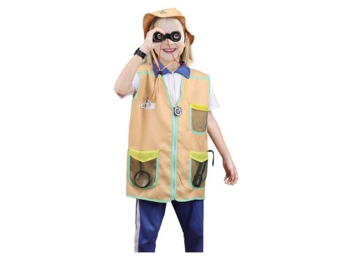 Természetbúvár jelmez: kabát,kalap és 6 kiegészítő