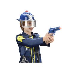   Rendőr jelmez: kabát és 7 kiegészítő, zenél, világít