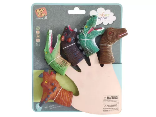 Dinoszaurusz ujjbáb 5 darabos készlet
