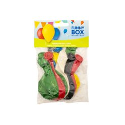 Gumi lufi, metál, vegyes, 10 db /csomag 26 cm