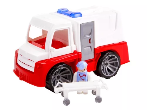 LENA: Műanyag mentő teherautó - 28 cm