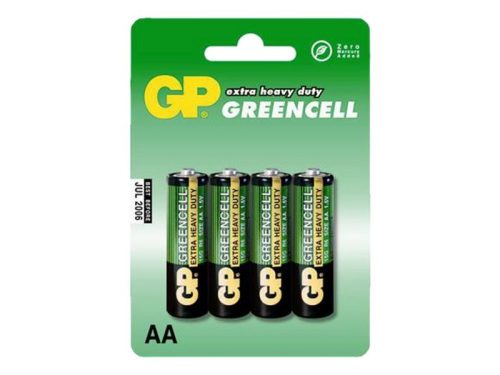 GP Greencell AA ceruzaelem 4 darabos készlet fóliában