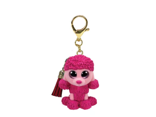 TY: Mini Boos clip műanyag figura PATSY - rózsaszín pudli