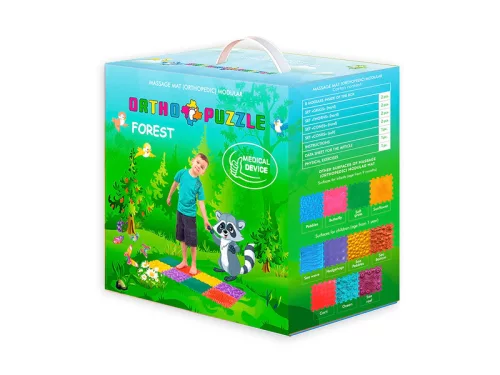Ortopédiai masszázs szőnyeg szett - Erdő
