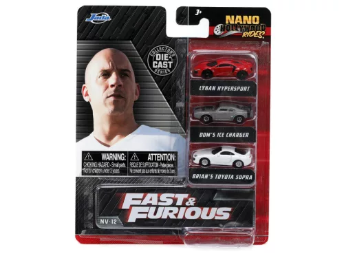 Simba: Fast & Furious 3-Pack Nano Cars Wave 4