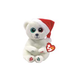   TY: Beanie Babies plüss figura EMERY, 15 cm - jegesmedve (3)