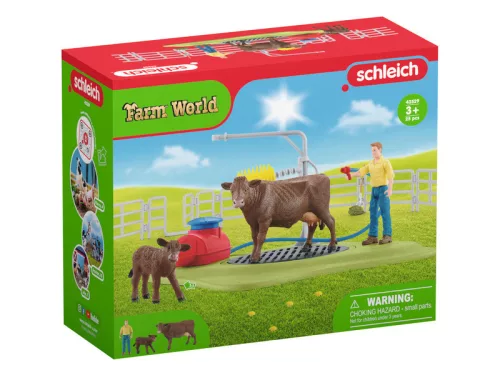 Schleich Tehénmosó állomás