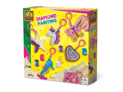 SES: Gyémánt kirakós fa kulcstartó