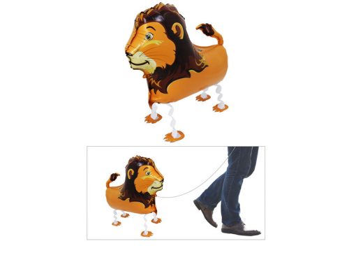 Fólia lufi 54x63,5 cm - sétáló oroszlán