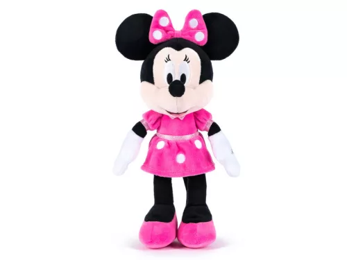 Minnie egér Disney plüssfigura pöttyös ruhában - 25 cm