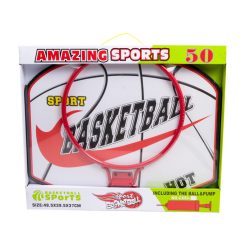 Műanyag kosárlabda palánk és gyűrű