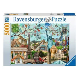Puzzle 5000 db - Nagyvárosi kollázs