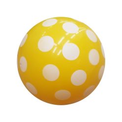 Pöttyös gumilabda 40 cm - többféle, fújatlan