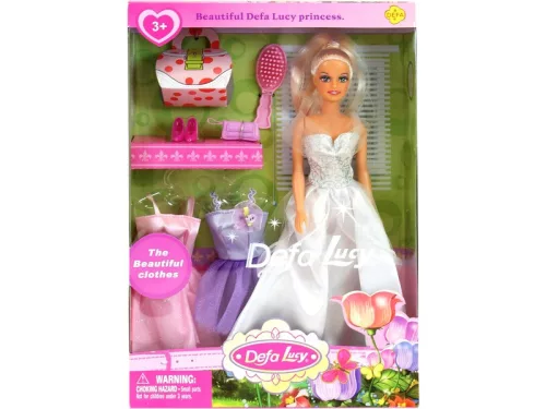 Defa Lucy hercegnő baba három ruhával - 30 cm, többféle