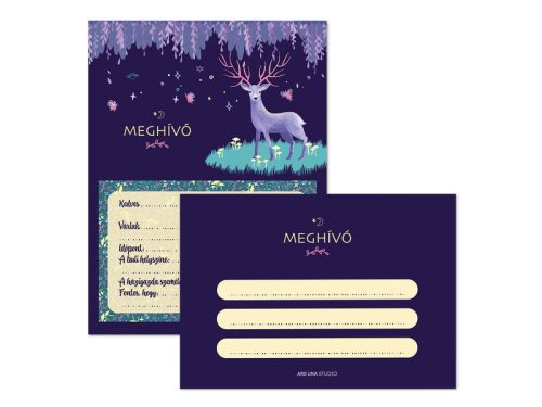 Parti meghívó borítékkal - többféle
