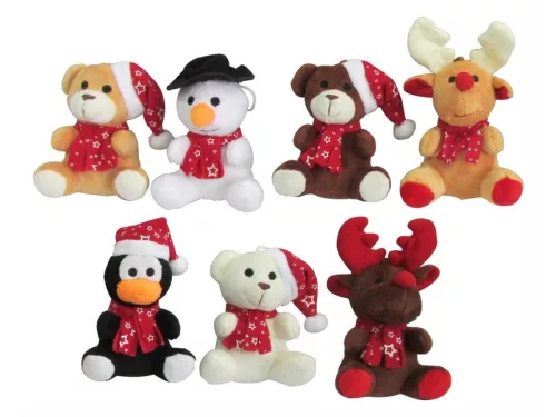 Karácsonyi plüssök 12cm