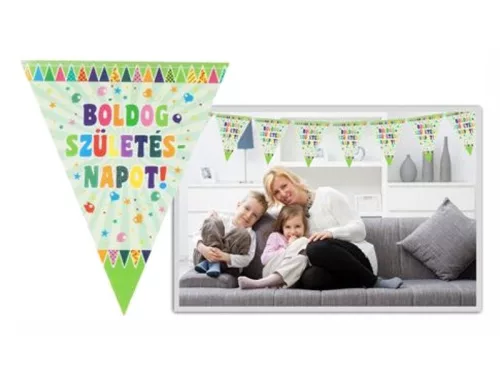 Boldog szülinapot zászló - 3,6 m