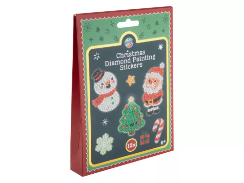 Karácsonyi gyémántfestős díszek, 12 db