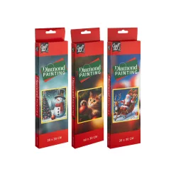 Karácsonyi gyémántfestő 30x30 cm, 3 féle