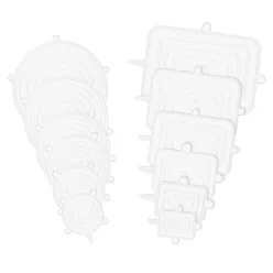 Szilikon fedő szett, univerzális fedő 12db