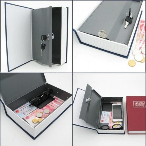 Könyv széf, Könyv kialakítású biztonsági doboz - Kulccsal nyitható
