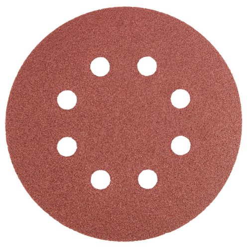 GRAPHITE Csiszolópapír, tépőzáras 125mm, K120, 8 lyukkal, 5db 55H943