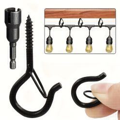   20db kültéri szélálló csavaros akasztó biztonsági csattal