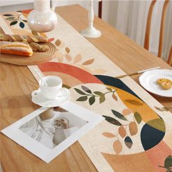   1 db Modern Absztrakt Vászon Asztalfutó Narancs és Bézs Színben