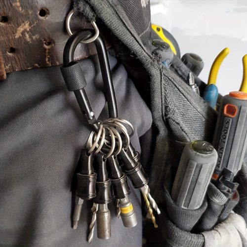 6 db Fúrószár tartó kulcstartó