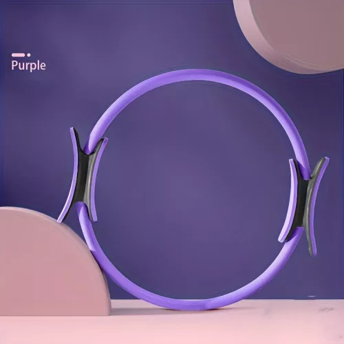 Univerzális Rózsaszín Pilates Gyűrű Teljes Test Fitneszhez Lila