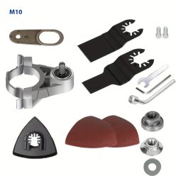   Multifunkciós Szögcsiszoló Átalakító Oszcilláló Szerszám Adapter, Oszcilláló Szerszám Adapter Készlet M10