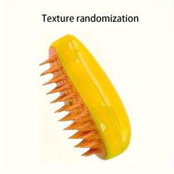   3 az 1-ben USB-s gőzkefe macskáknak és kutyáknak, szilikon háziállat-ápoló masszázs kefe