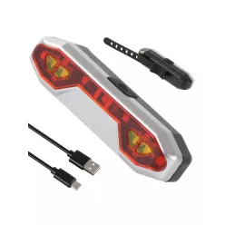   Erős hátsó LED kerékpárlámpa USB töltéssel - bicikli hátsó lámpa