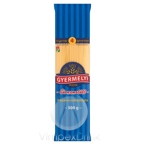 GYERMELYI TÉSZTA 4TOJ.CÉRNAMETÉLT 500g