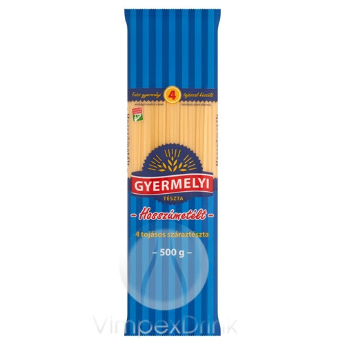 GYERMELYI TÉSZTA 4TOJ.HOSSZÚMETÉLT 500G