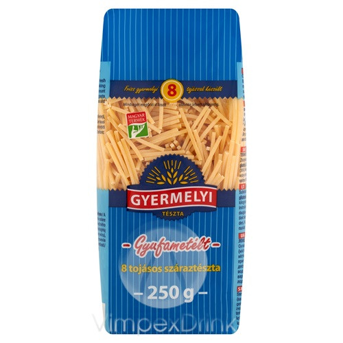 GYERMELYI TÉSZTA 8TOJ.GYUFAMETÉLT 250G