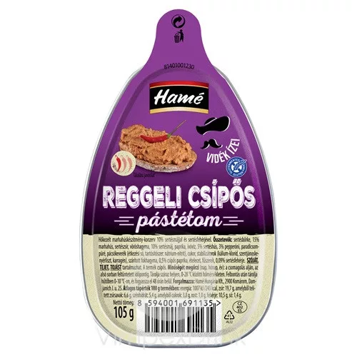 HAME REGGELI CSÍPŐS MÁJPÁSTÉTOM 105G