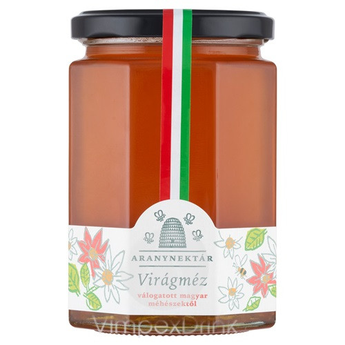 ARANYNEKTÁR VIRÁGMÉZ ÜVEGES 500G